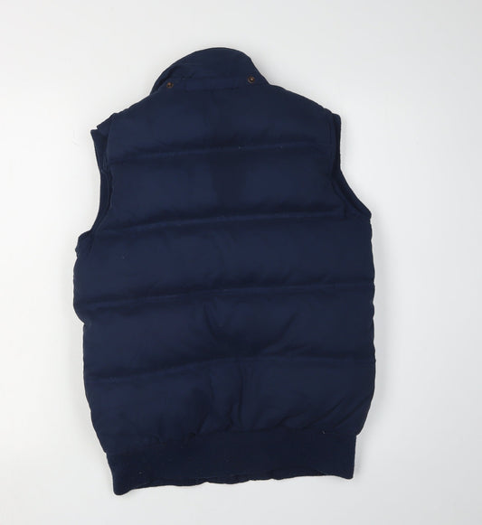 Fat Face Women's Blue Puffer Waistcoat, Size 10