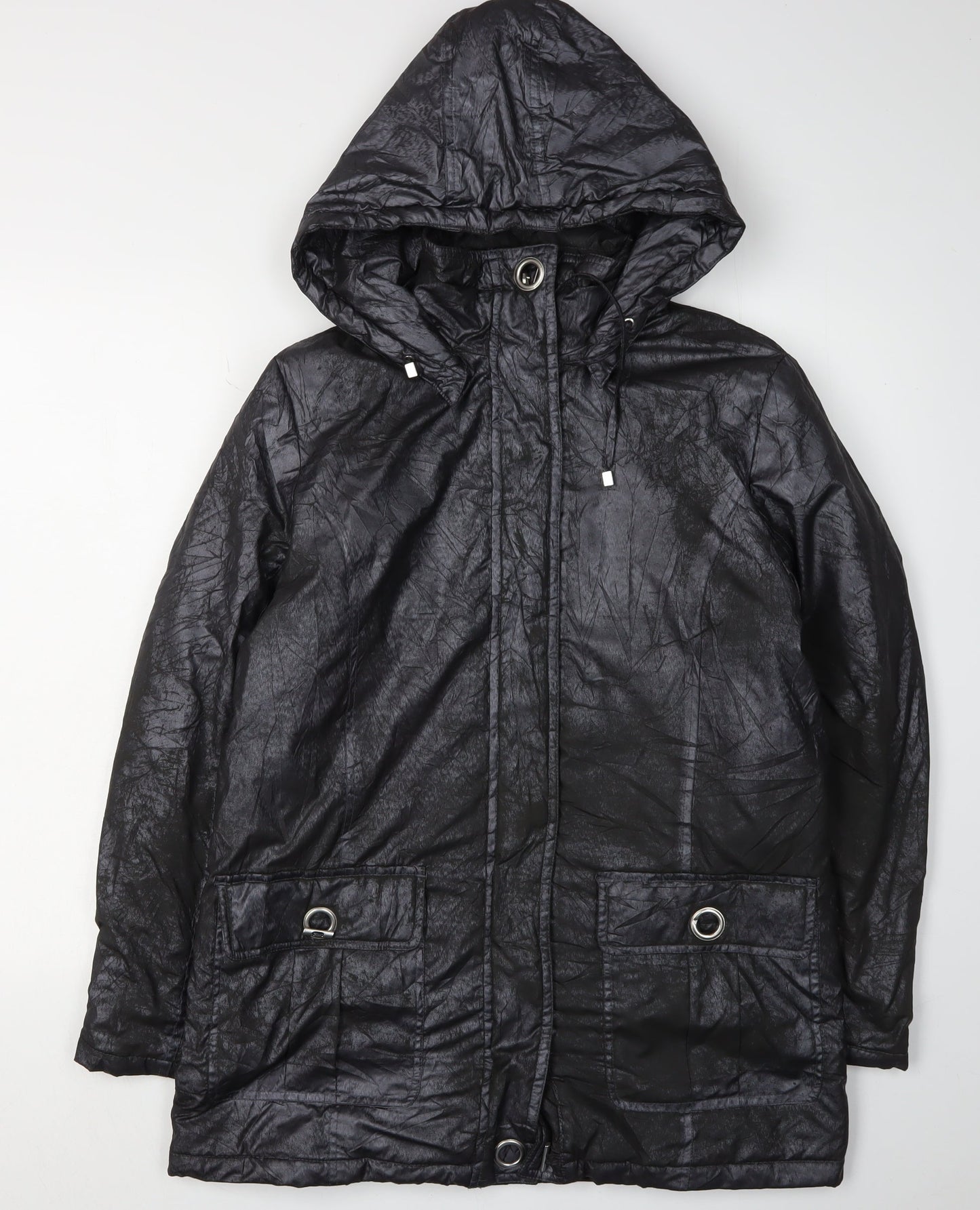 Katherine Hammond Women's Black Parka Jacket S