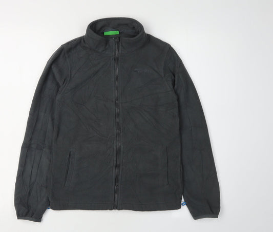 Mountain Warehouse Boys Black Jacket 11-12 Years Regular Fit