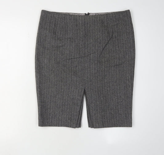 Ted Baker Women’s Grey Pencil Skirt, Size 10, Workwear Chic
