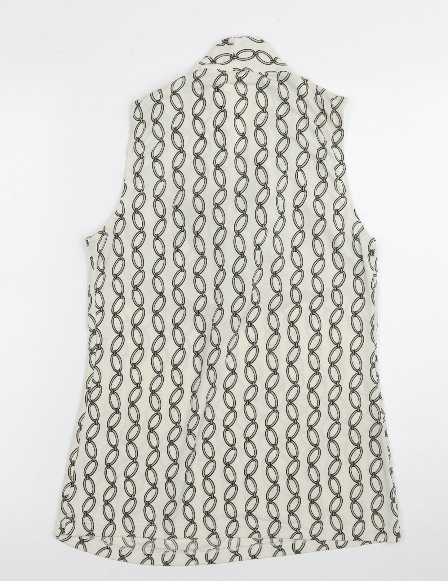 Banana Republic Women's Ivory XS Geometric Blouse