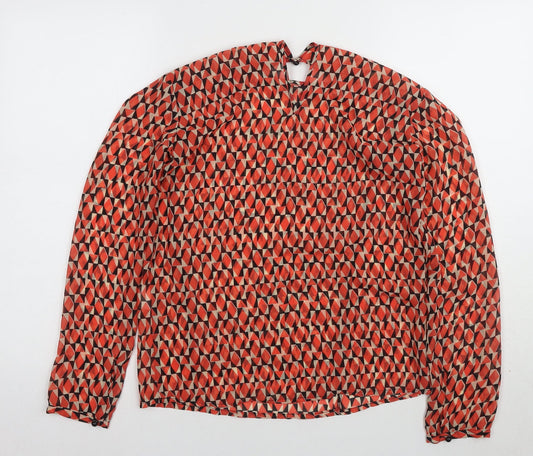 Benetton Womens Multicoloured Geometric Blouse XS
