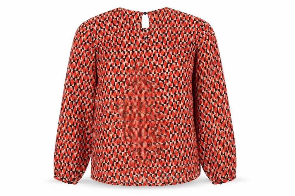 Womens UK Size XS Benetton Multicoloured Polyester Blouse