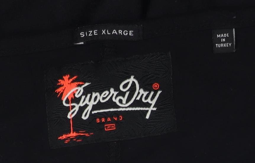 Superdry Women's Black XL T-Shirt, Graphic, Casual
