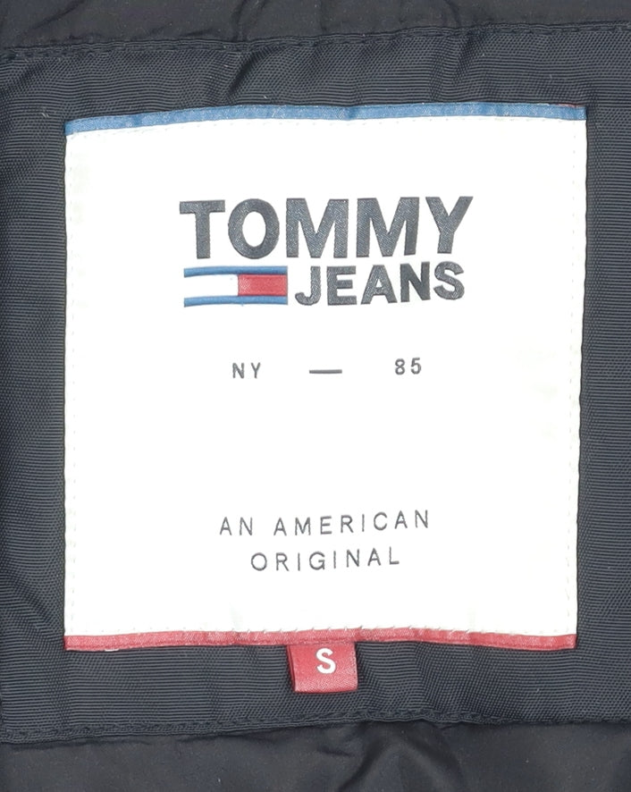 Tommy Jeans Men's Black Bomber Jacket S Hooded