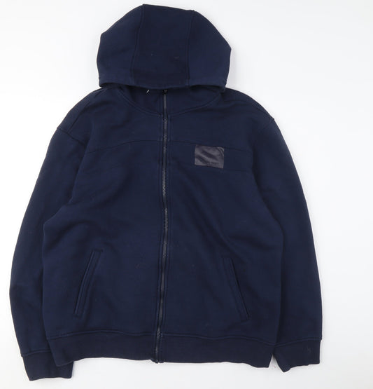 Michael Kors Men's Blue Full Zip Hoodie 2XL