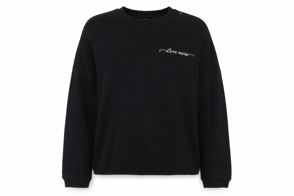 Unisex Adults UK S Regular Diesel Black Pullover Sweatshirt