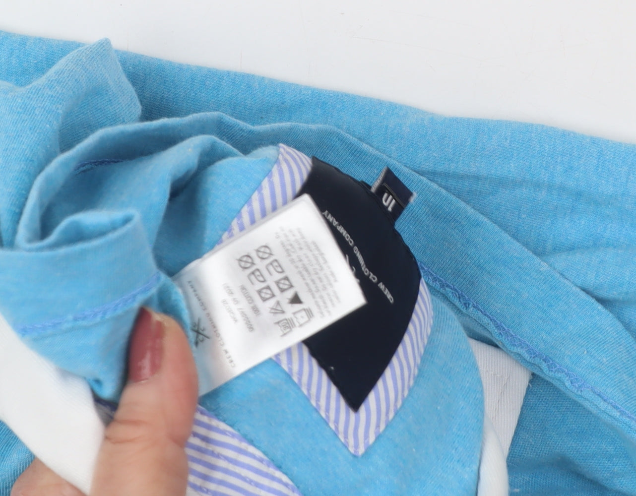 Gant Unisex Blue Polo Shirt in Size L - Casual Basic