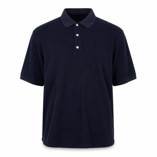 Hagger Men's Blue Polo Shirt, Size L, Short Sleeves