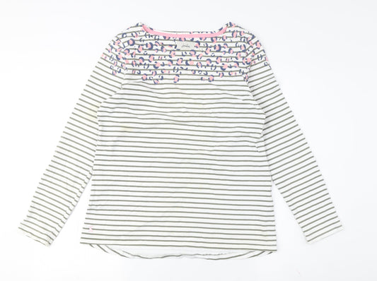Joules Women's Multicoloured Stripe T-Shirt Size 10