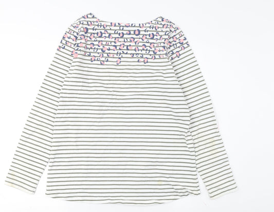 Joules Women's Multicoloured Stripe T-Shirt Size 10