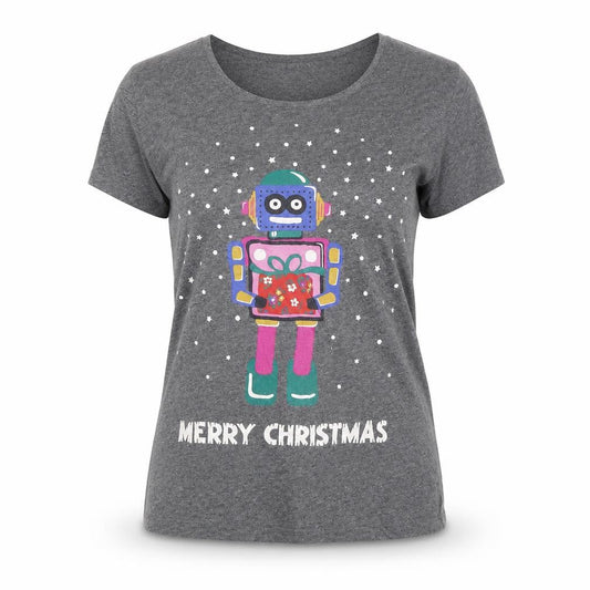 Womens UK Size XS Cath Kidston Grey Cotton T-Shirt