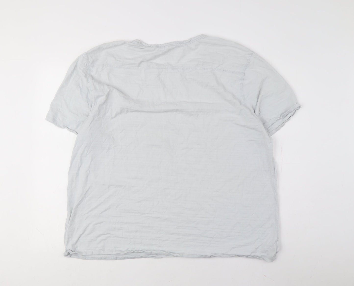 AllSaints Men's Grey Relaxed Fit Crew Neck T-Shirt