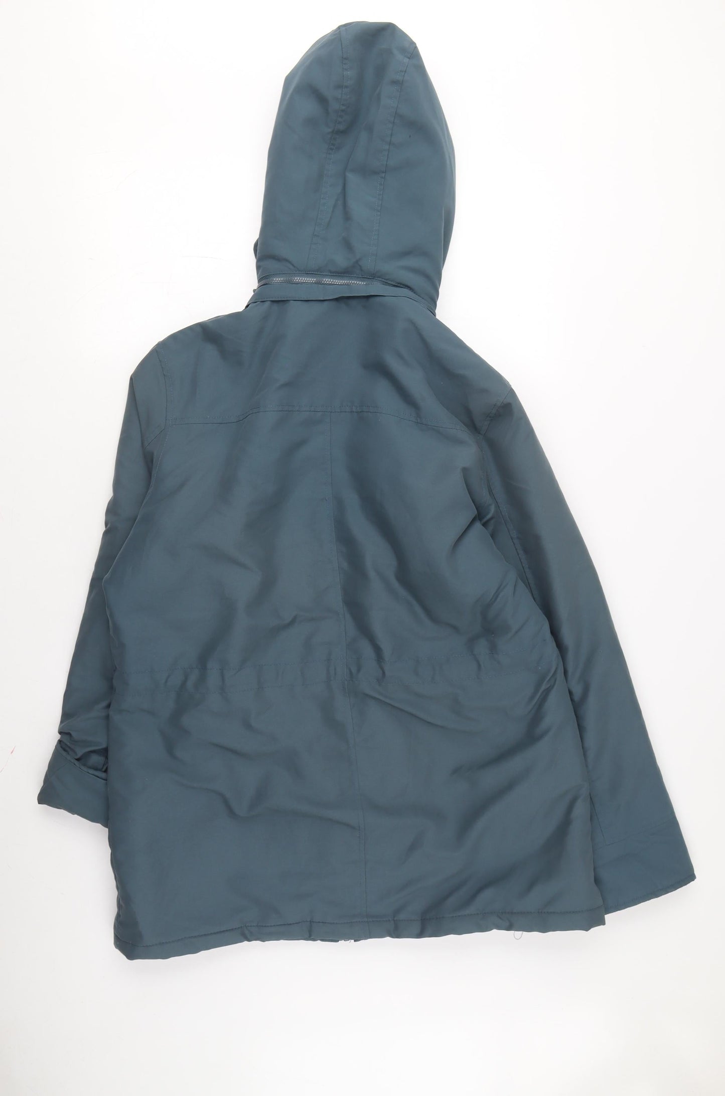 Amalina Women's Blue Hooded Parka Jacket Size 12