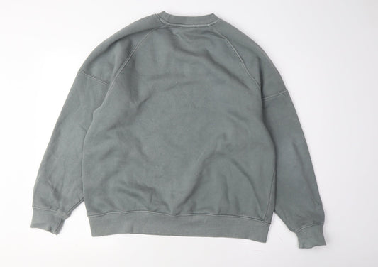 Pull&Bear Grey Unisex Sweatshirt, Size M - Casual Pullover