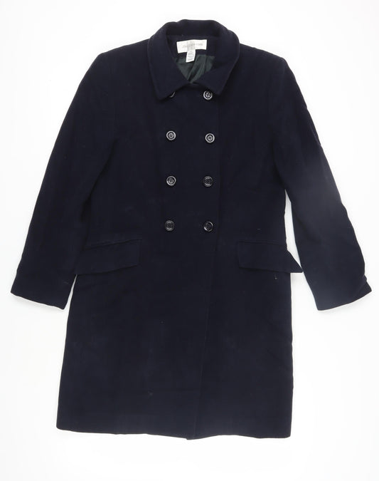 Jones New York Women's Black Wool Pea Coat Size 14
