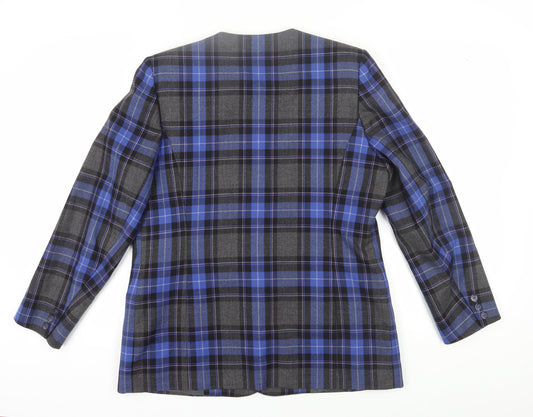 Alexon Women’s Blue Plaid Blazer Size 14