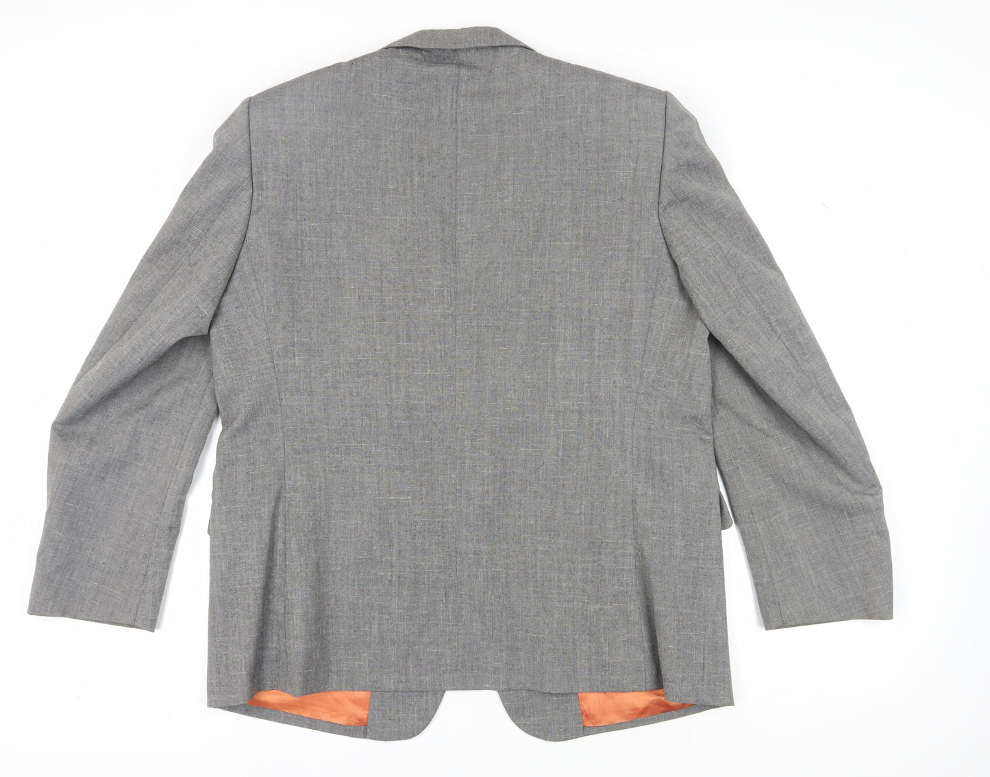 Tradition Men's Grey Wool Blazer, Size 46, Regular Fit