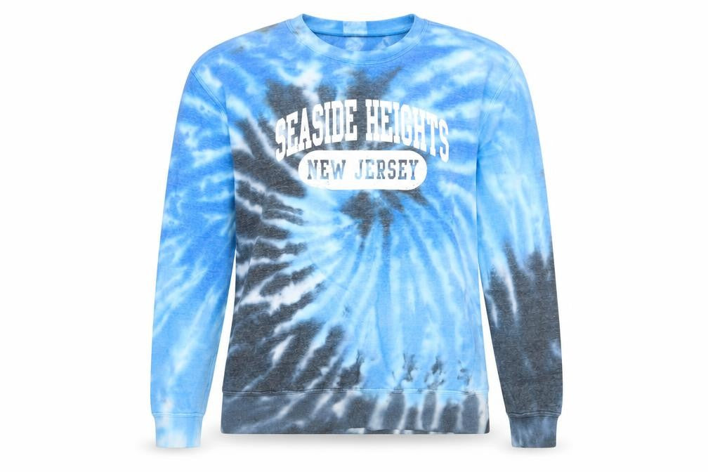 Dreamsicle Womens Blue Tie-Dye Sweatshirt L
