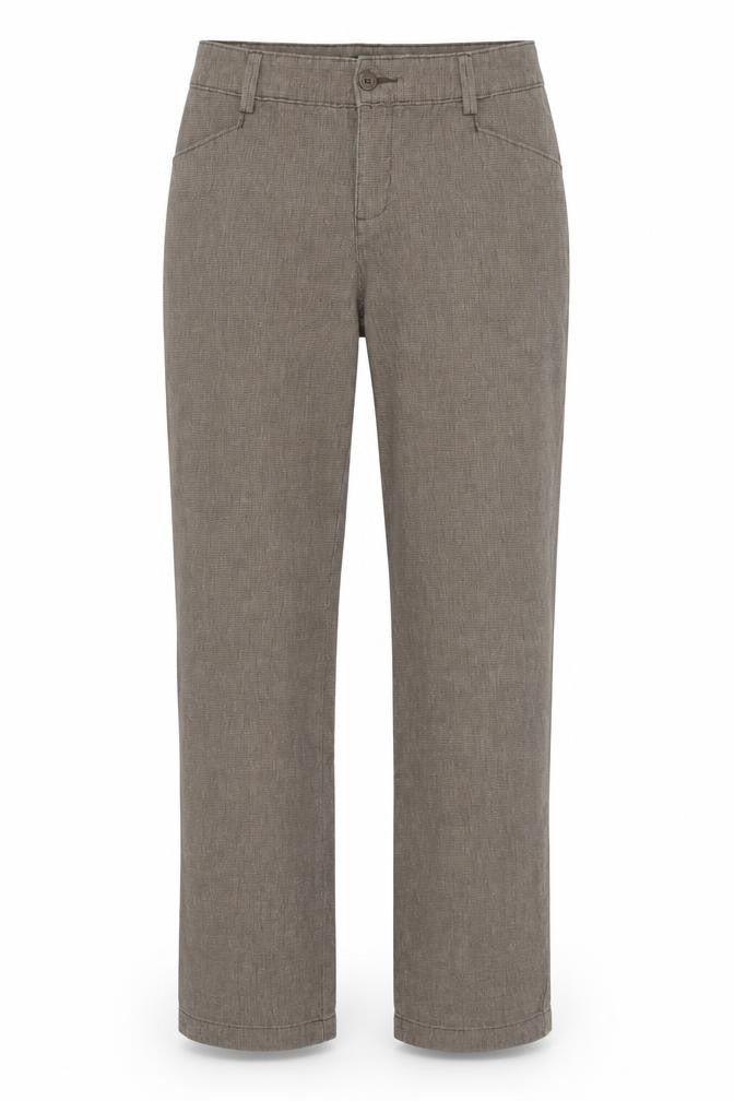 Lee Women's Brown Relaxed Fit Straight Trousers