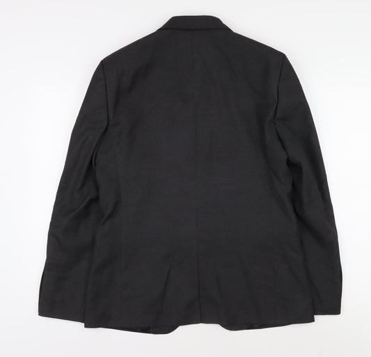 Moss London Black Blazer, Men's, 40R, Slim Fit