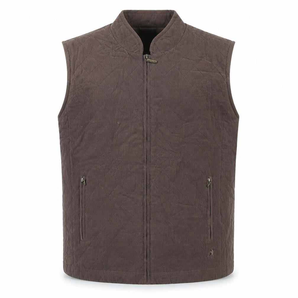 Tulchan Men's Brown Quilted Waistcoat XL