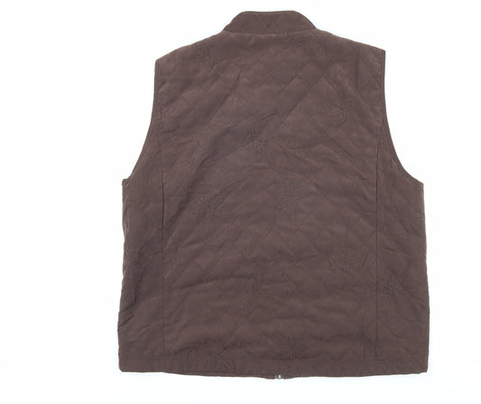 Tulchan Men's Brown Quilted Waistcoat XL