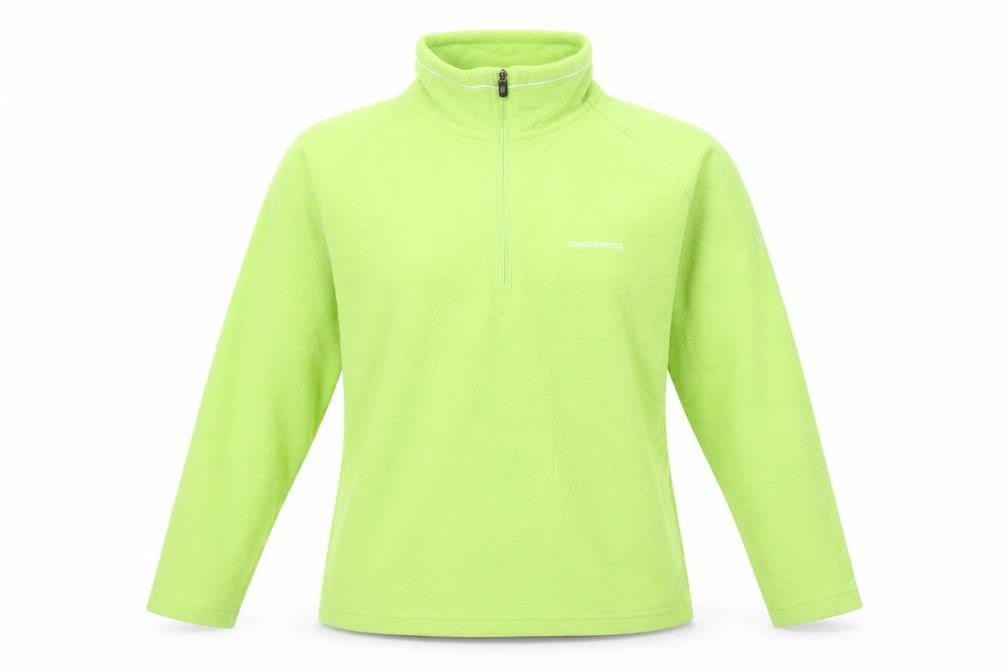 Womens UK 12 Regular Craghoppers Green Henley Sweatshirt