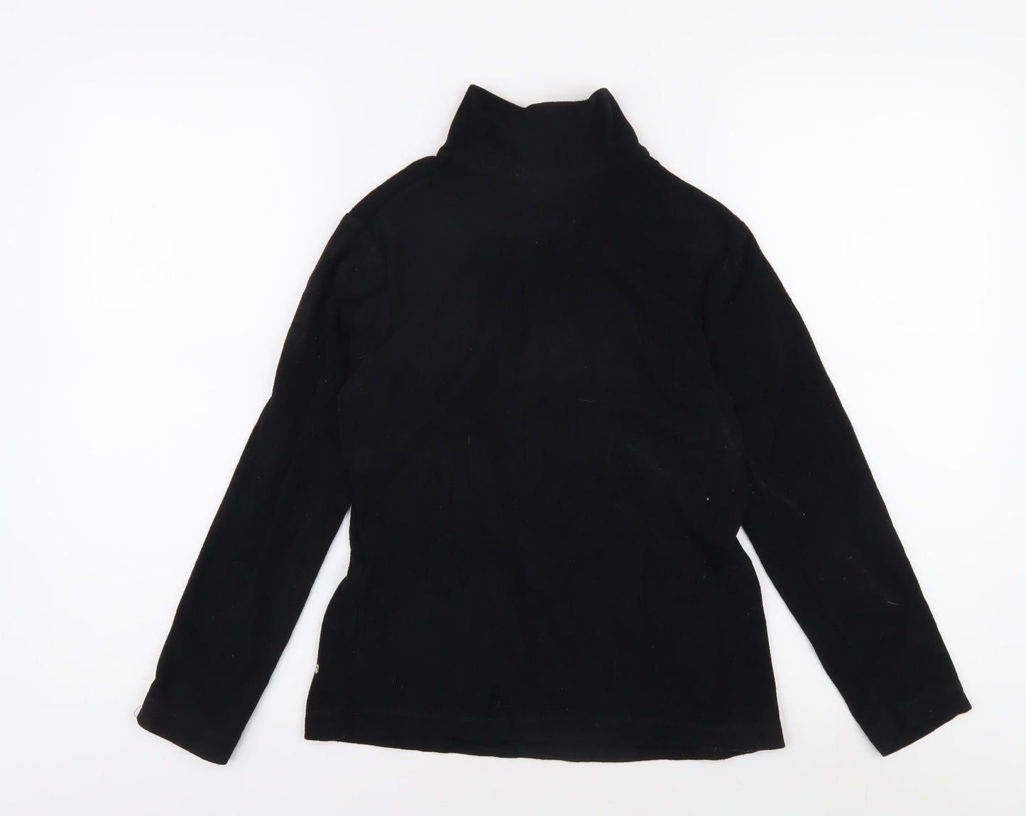 Gelert Women's Black Fleece High Neck Pullover Sweatshirt, Size 10