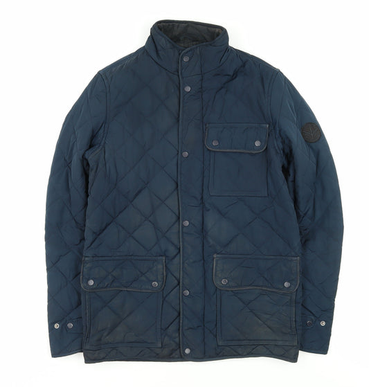 Firetrap Men's XS Blue Quilted Jacket - Casual & Warm