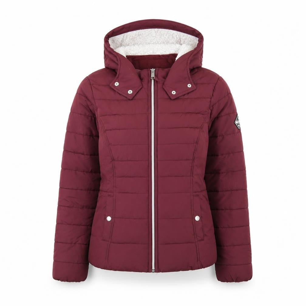 Womens UK Size L Regular Hollister Red Polyester Jacket