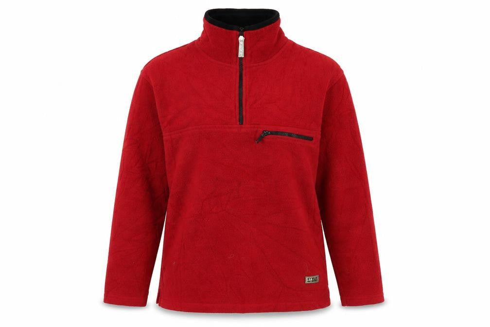 Style Womens Unlimited Red Fleece Pullover Sweatshirt L