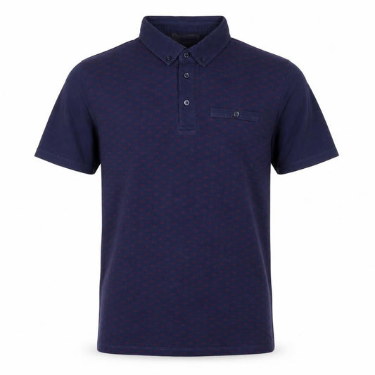 Jack & Jones Men's Blue M Graphic Polo Shirt