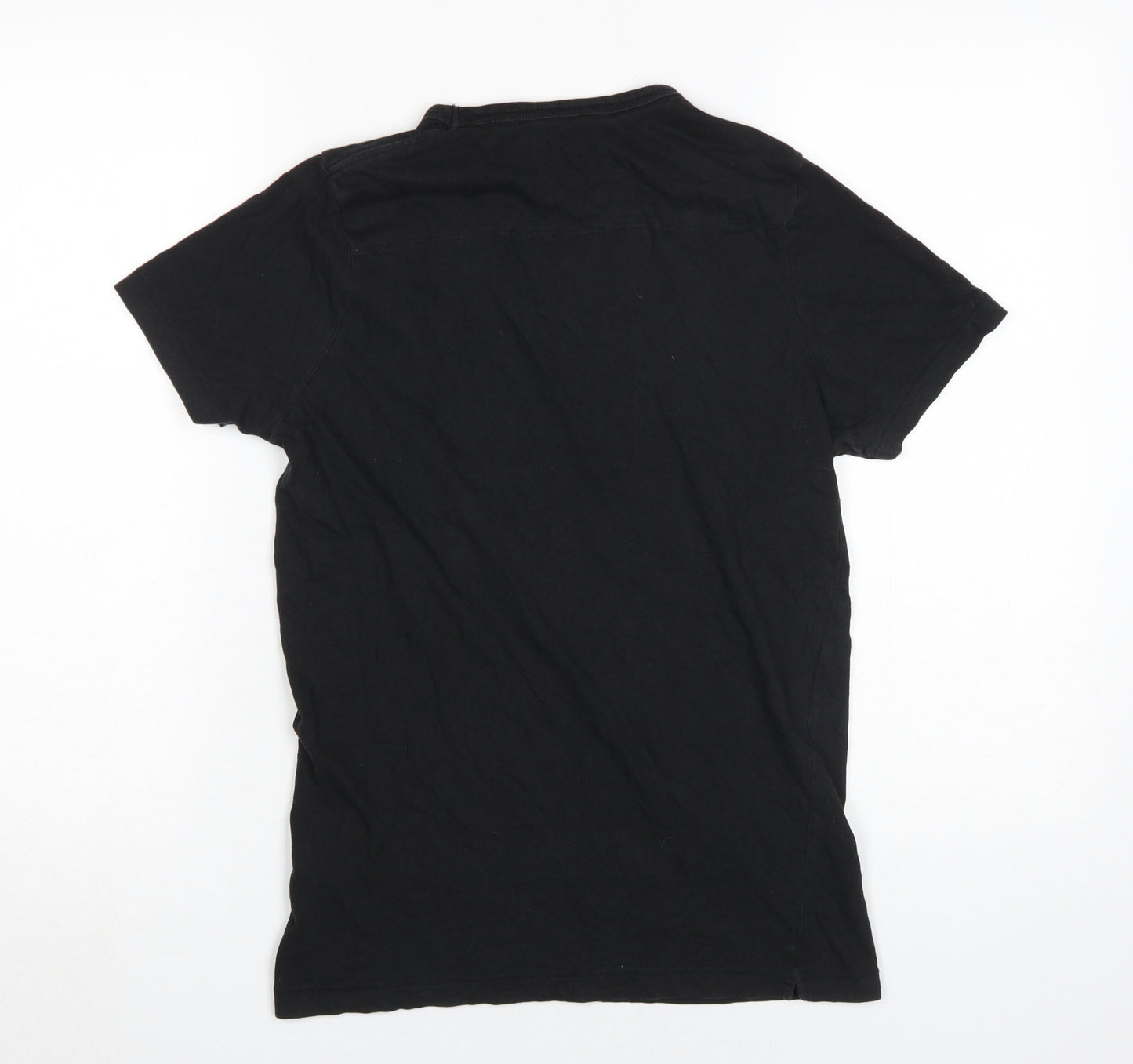 French Connection Black Cotton Men's T-Shirt, Size S