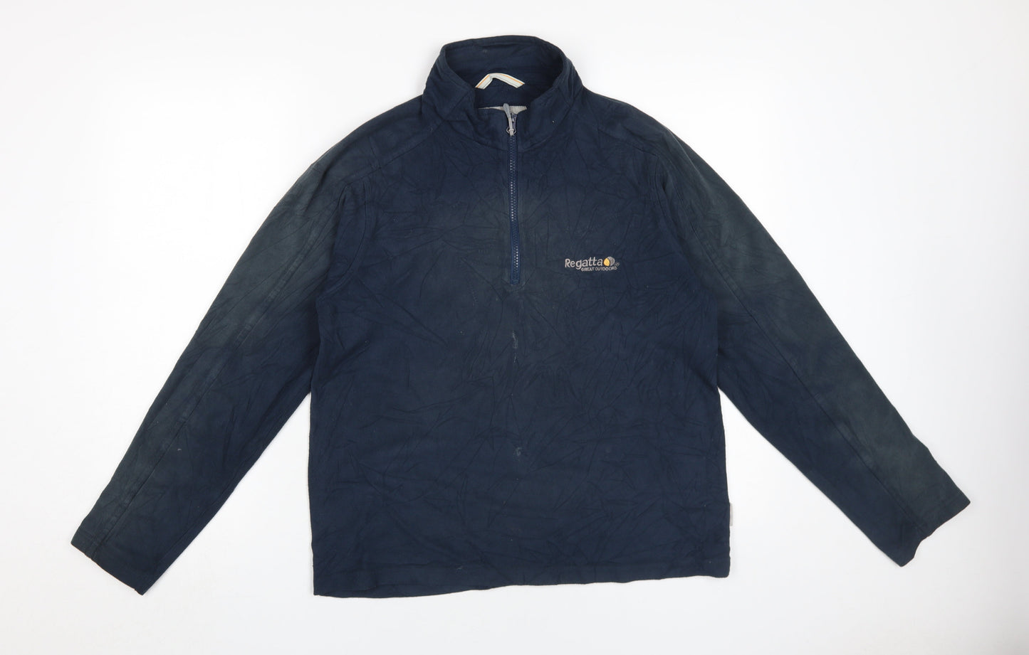 Regatta Men's Blue 1/4 Zip Fleece Sweatshirt S