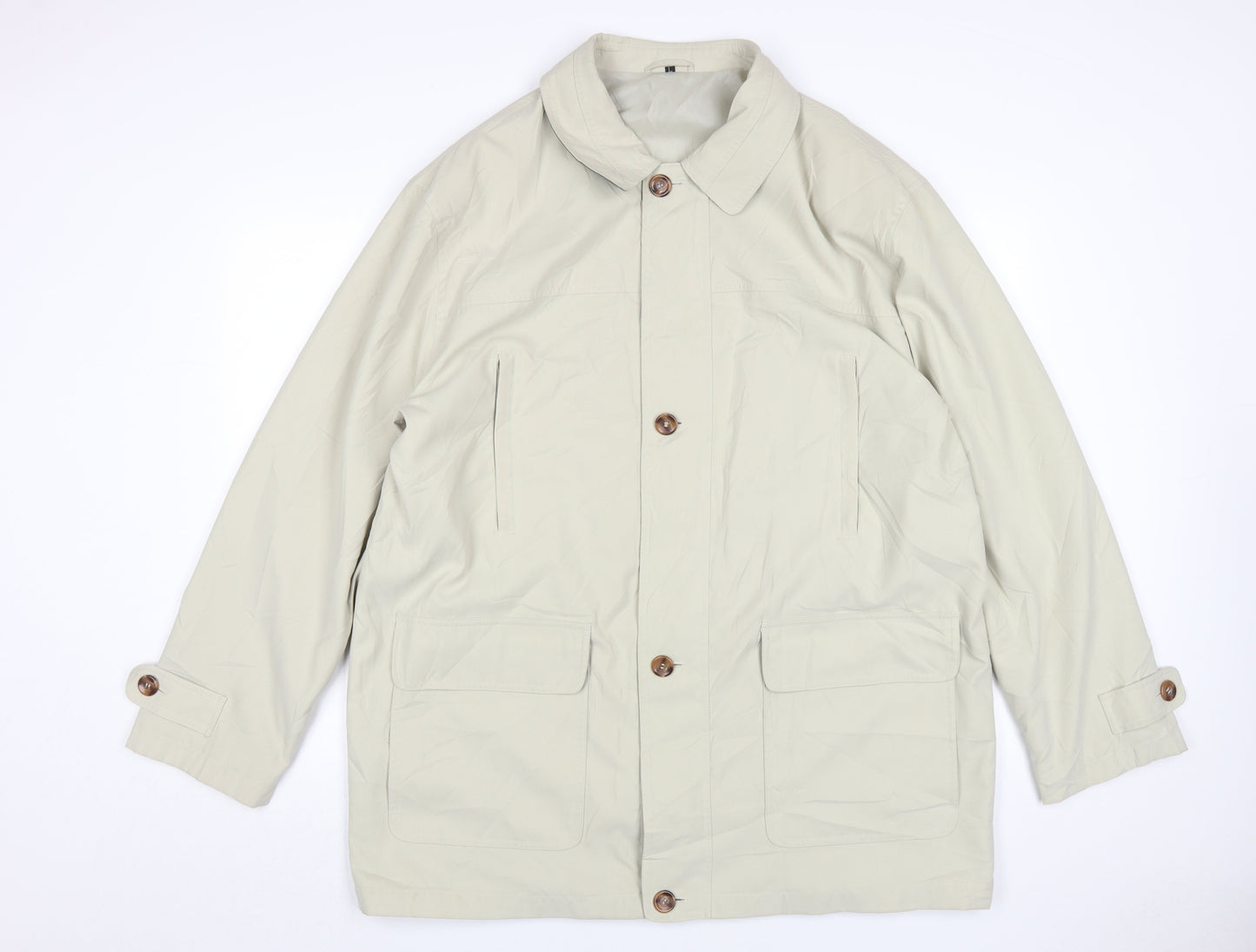 BHS Mens Beige Mid-Length Coat Size L