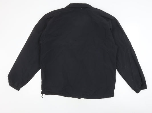 Lands' End Men's Black Windbreaker Jacket M