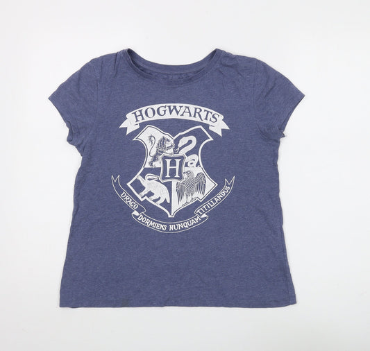 Harry Potter Women's Blue T-Shirt Size 12