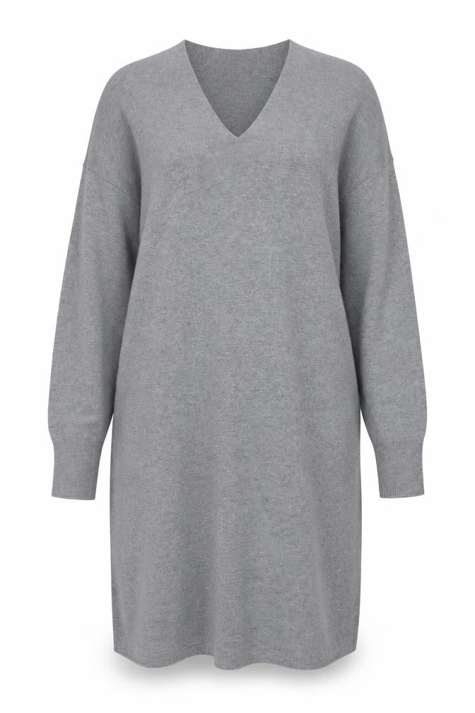 H&M Women's Grey Shift Midi Dress, Size S