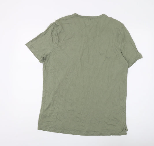 MB Men's Green Crew Neck T-Shirt XL