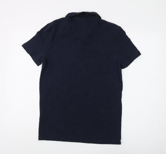 Asos Men's Blue Polo Shirt Size L Short Sleeve Casual