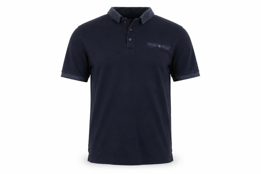 Marks and Spencer Men's Blue Polo, Medium, Regular Fit
