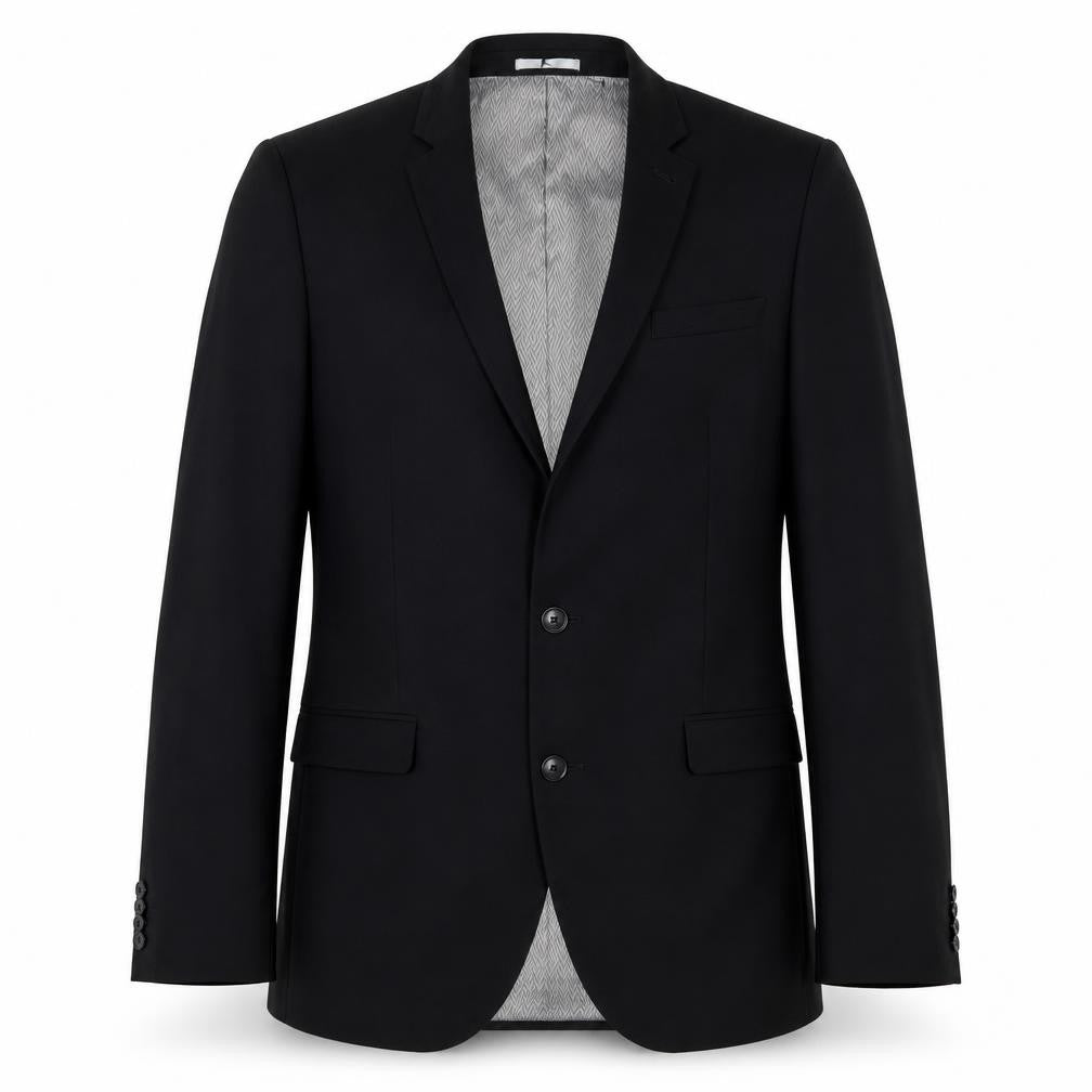 Next Men's Black Blazer, 38L, Wool Blend, Formal Wear