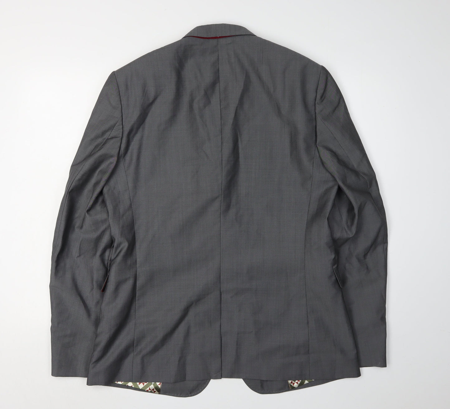 Ted Baker Men's Grey Blazer, Size 40R, Regular Fit Formal