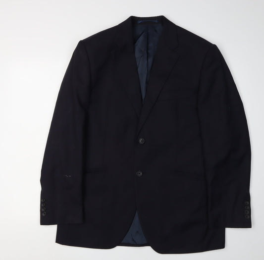Howick Men's Black Blazer 40R Single Breasted