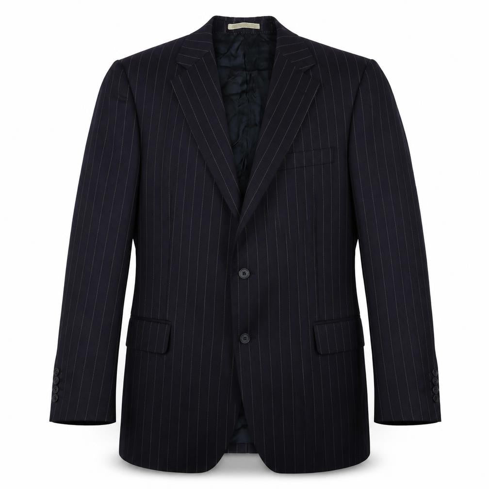 Mens 42 Chest Regular Magee Black Two-Button Suit Jacket