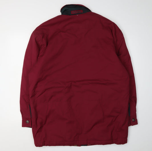 La Moda Men's Red Parka Jacket - L, Casual & Stylish