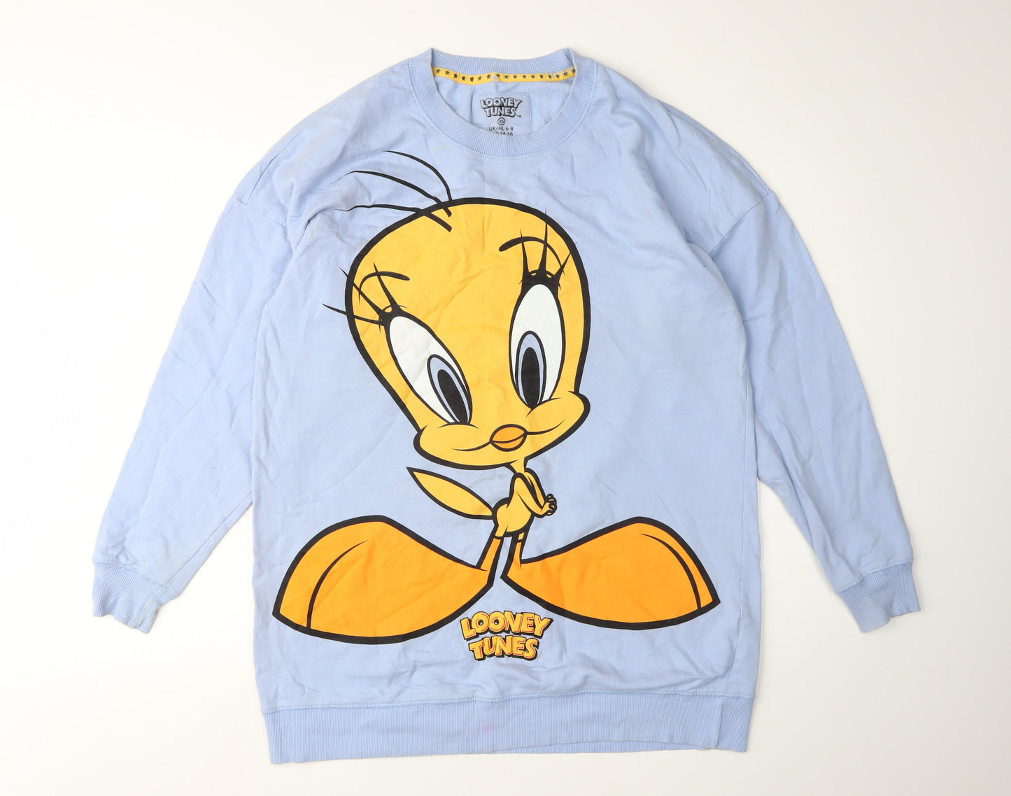 Looney Tunes Women's Blue XS Pullover Sweatshirt