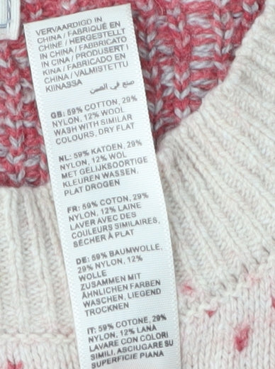 Fat Face Women's Multicoloured Winter Jumper Size 12