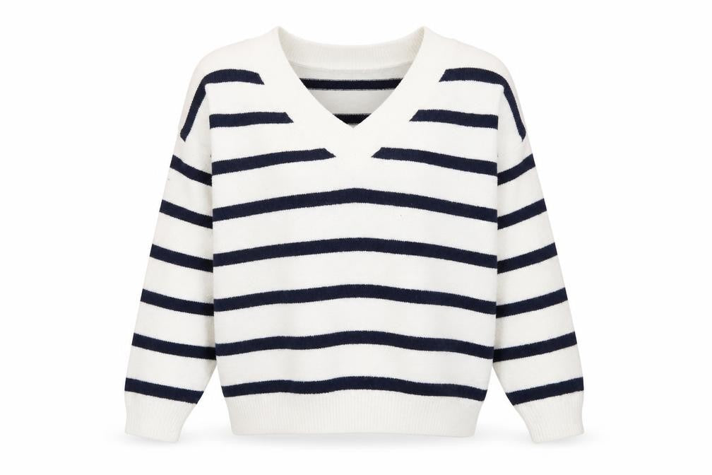 Womens UK XS Relaxed Hollister White Pullover Tight-Knit